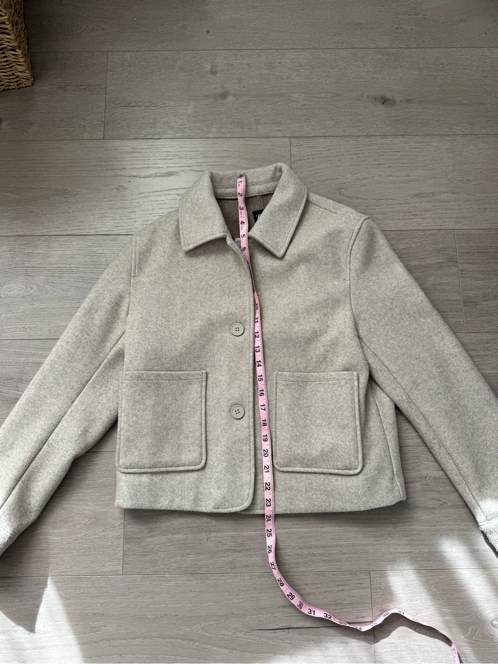 Zara Light Cream Jacket - Picture 4 of 7